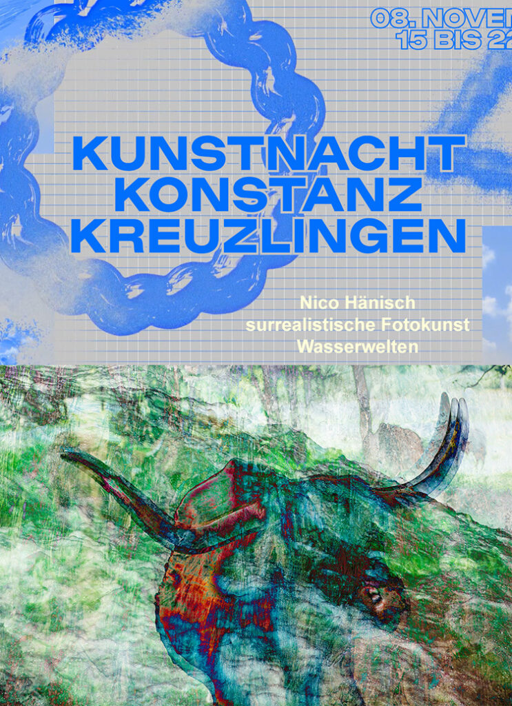 Collage zu Kunstnacht Konstanz-Kreuzlingen | Wasserwelten | Künstler Nico Hänisch
